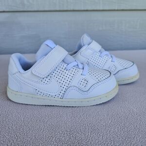 Nike Son Of Force Toddler SZ 8C Sneaker White Leather Hook & Loop 615150-109